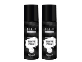 Fresh Essential Shave Foam - Regular, 50 ml (Pack of 2)